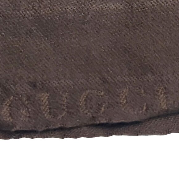 Gucci Vintage Dark Brown Pin Stripe Men's Scarf - Picture 6 of 10